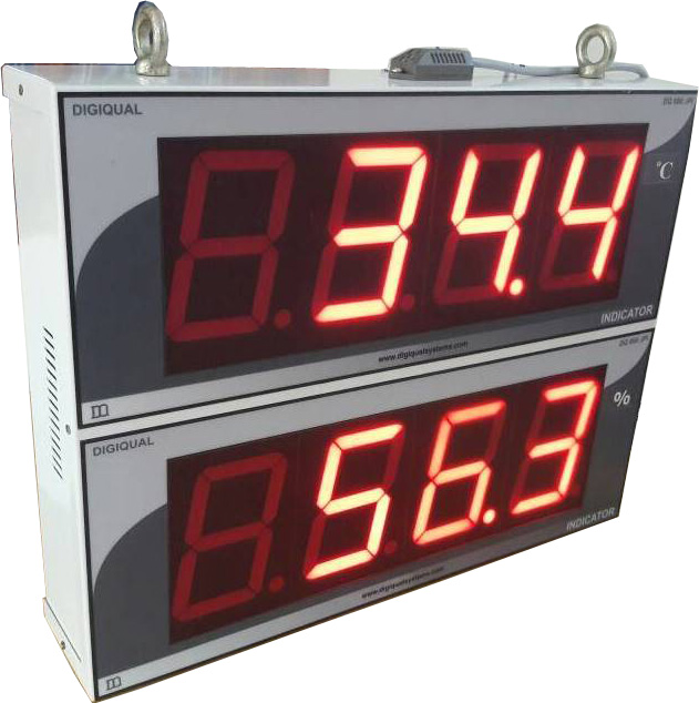 Jumbo temperature and humidity display